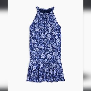 Vineyard Vines Hisbiscus Print Halter Dress Size 7 Girls